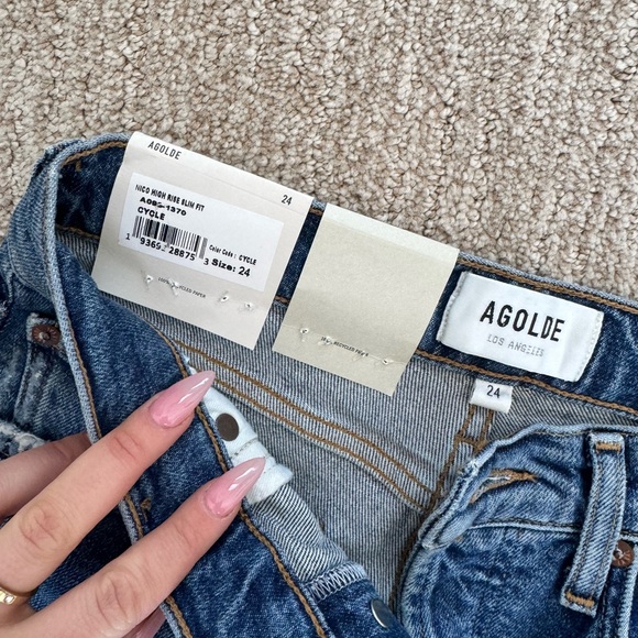 AGOLDE Nico High Rise Jeans Size 24 BNWT REVOLVE - Picture 3 of 5